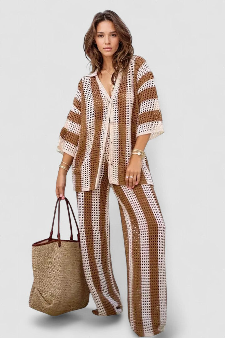 Amelia | Set Rayat Elegant și Confortabil