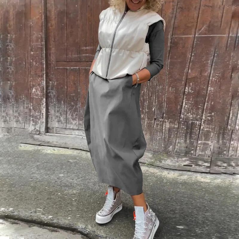 Annette – Rochie Damă Elegantă cu Buzunare și Croi Avantajos