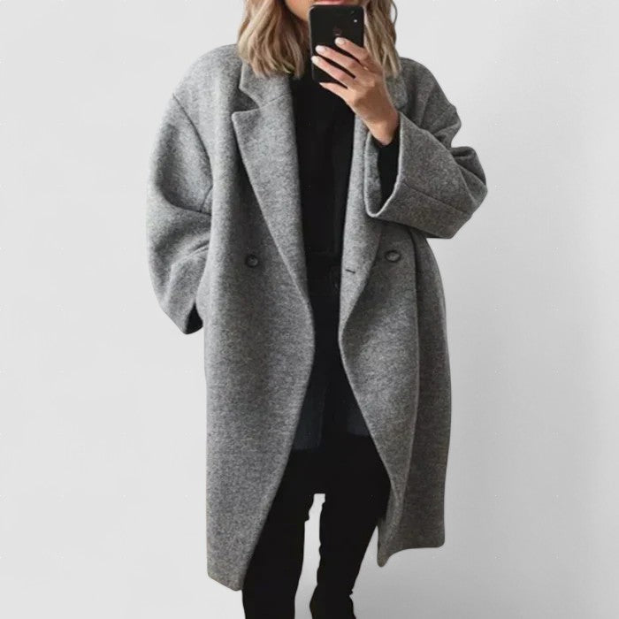 Layla - Palton din lână supradimensionat