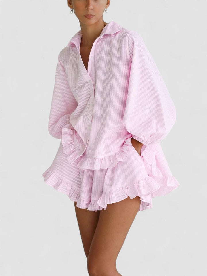 AVA – SET CU VOLANE DE ELEGANȚĂ JUCĂUȘĂ