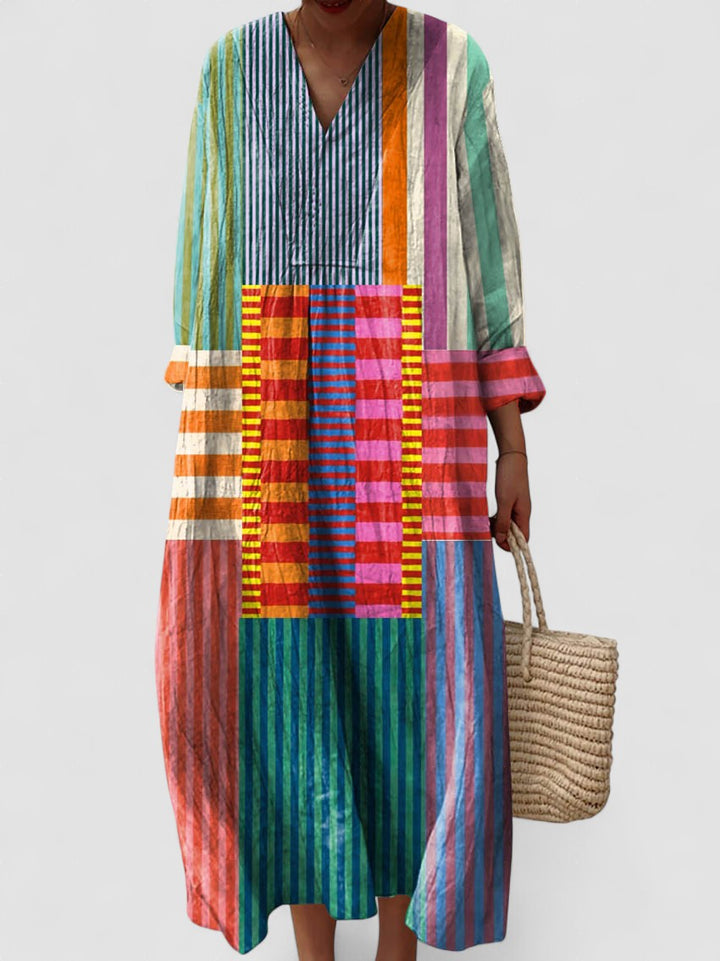 Chelo - Rochie Vintage cu Model Artistic