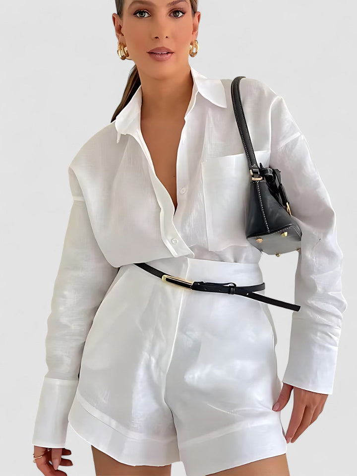 Set de Vară cu Șort și Cămașă