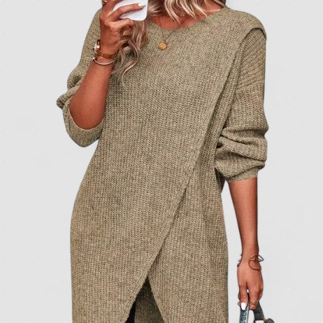 Olivia - Rochie tricotată lungă