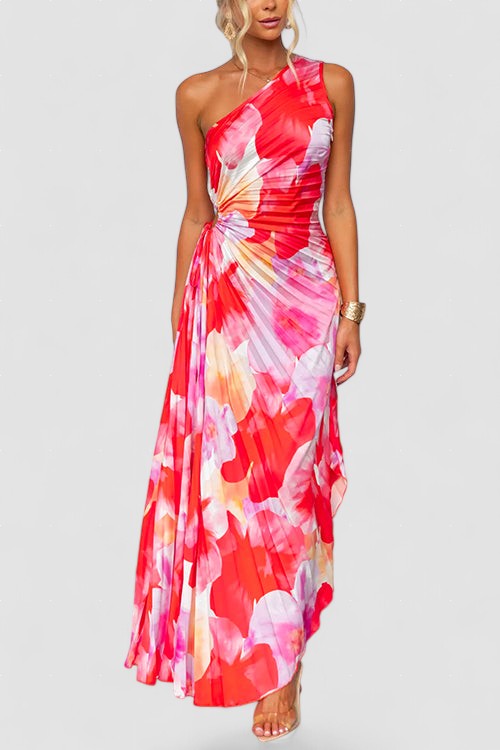 Vina – Rochie de Damă Asimetrică cu Un Umăr Elegant