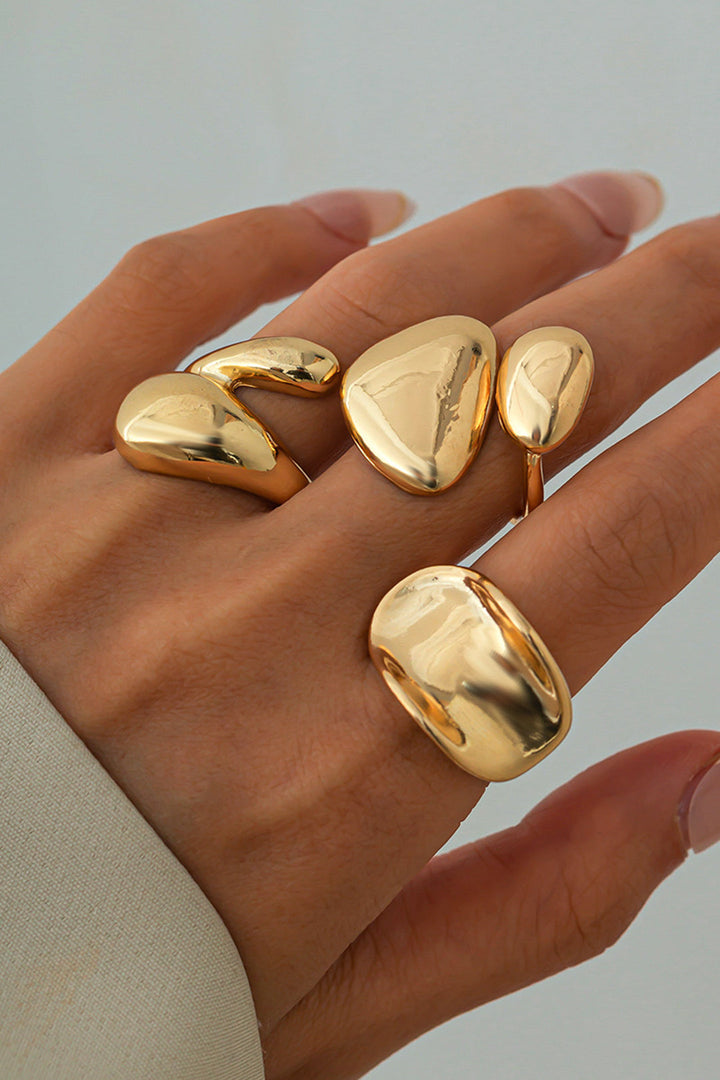 Isabela – Set de inele cu forme neregulate