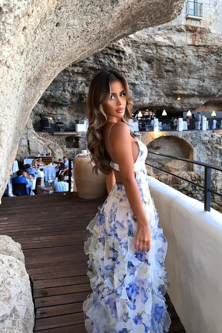 Elora – Rochie de Damă Maxi Brodată Elegantă