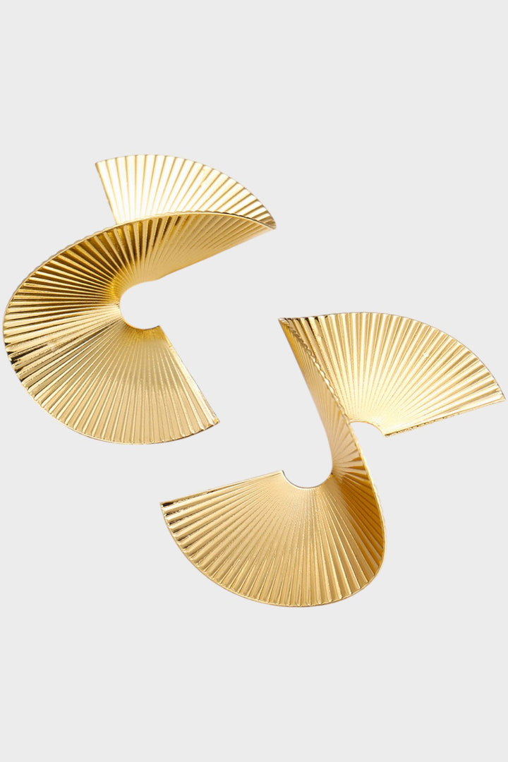 Lavinia – Cercei plisați cu design sculptural