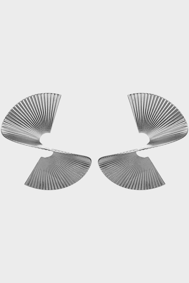 Lavinia – Cercei plisați cu design sculptural