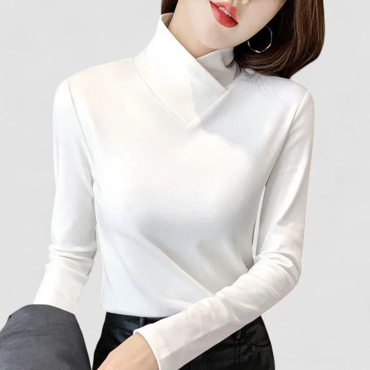 Charlotte - Pulover elegant cu guler înalt