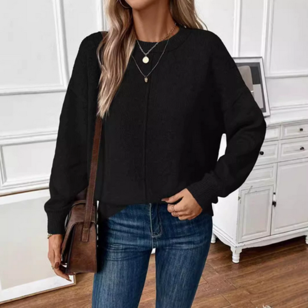 CHRISTY | Pulover Casual din Tricot Moale