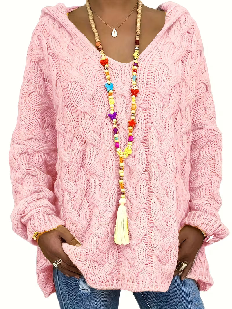 Mihaela | Pulover Informal Cu Mâneci Lungi Din Tricot