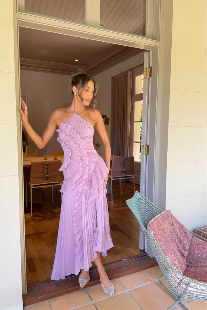 Elowen – Rochie Maxi de Damă Elegantă cu Volane