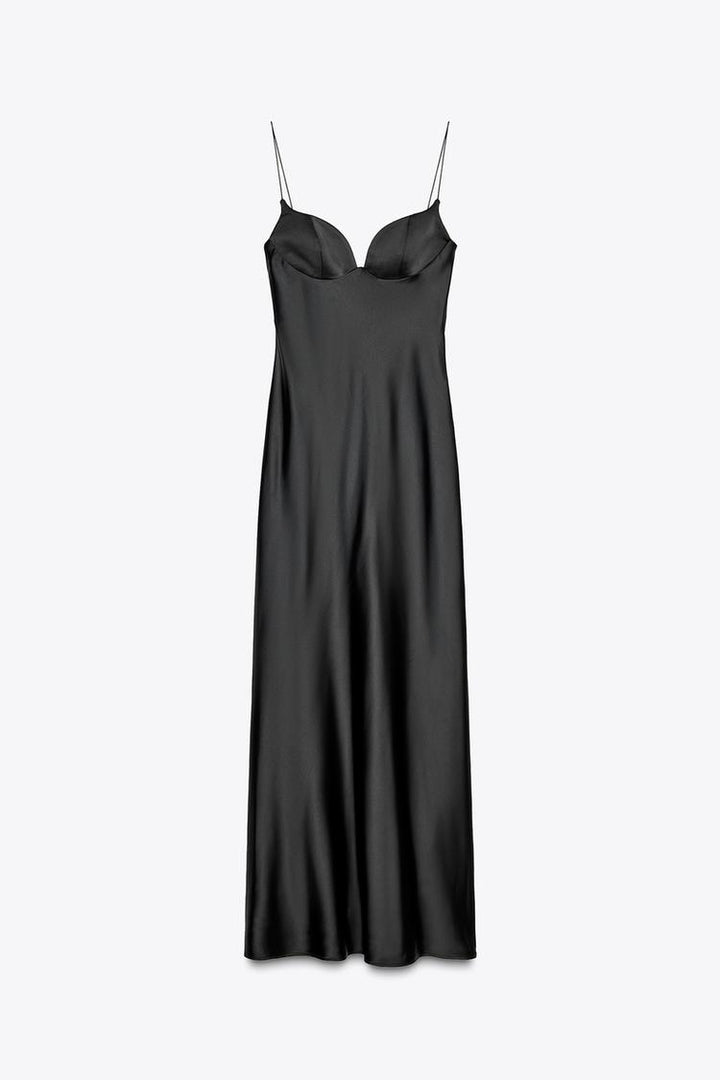 Eska – Rochie Maxi de Damă Elegantă din Satin