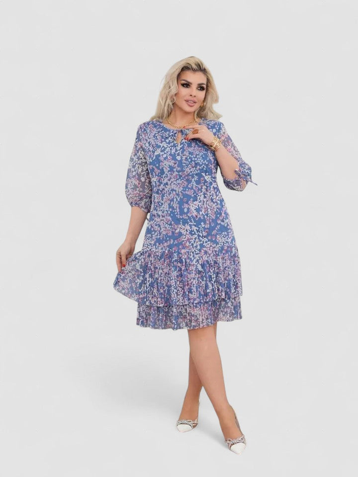 Anny – Rochie de Damă Elegantă Midi Lejeră de Vară