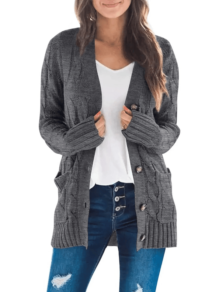 MARZENA | Cardigan confortabil cu tricot