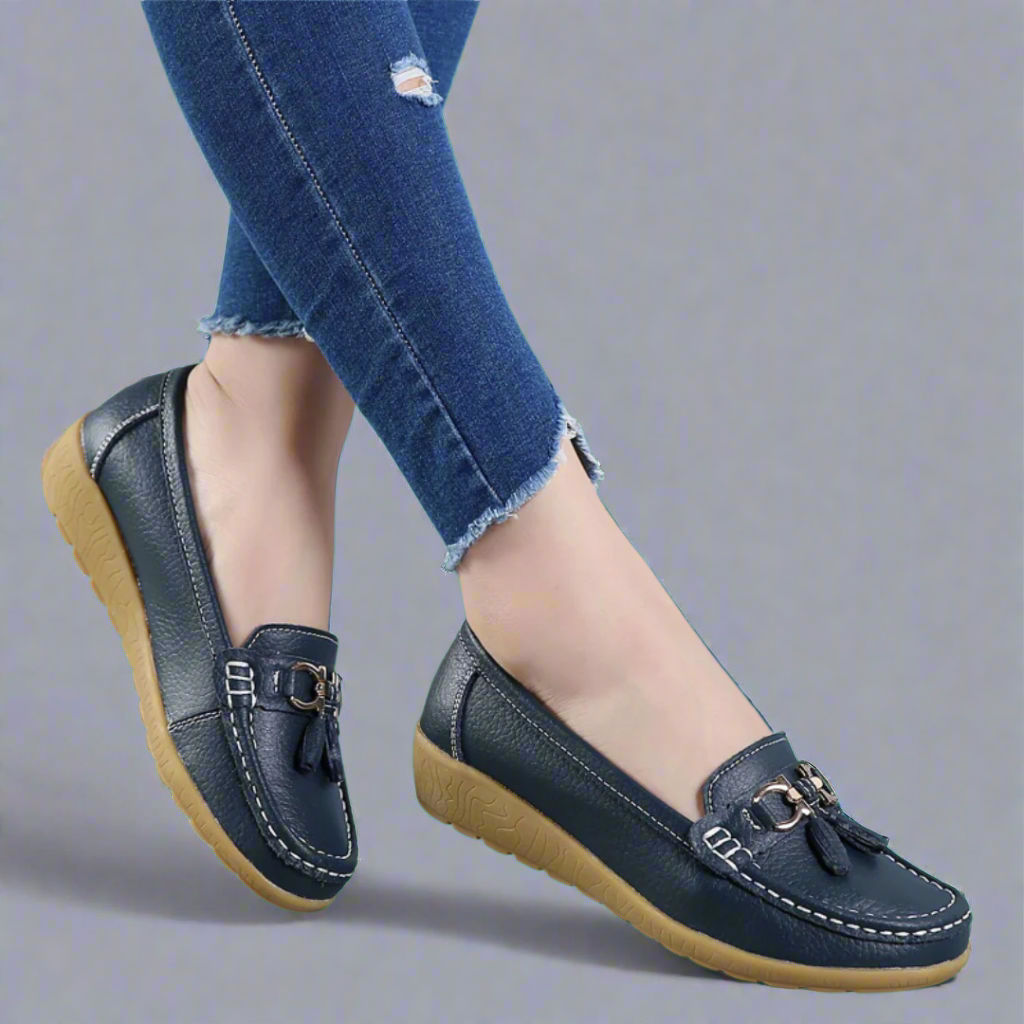 Adeltraut | Mocasi din piele confortabili, lucrati manual