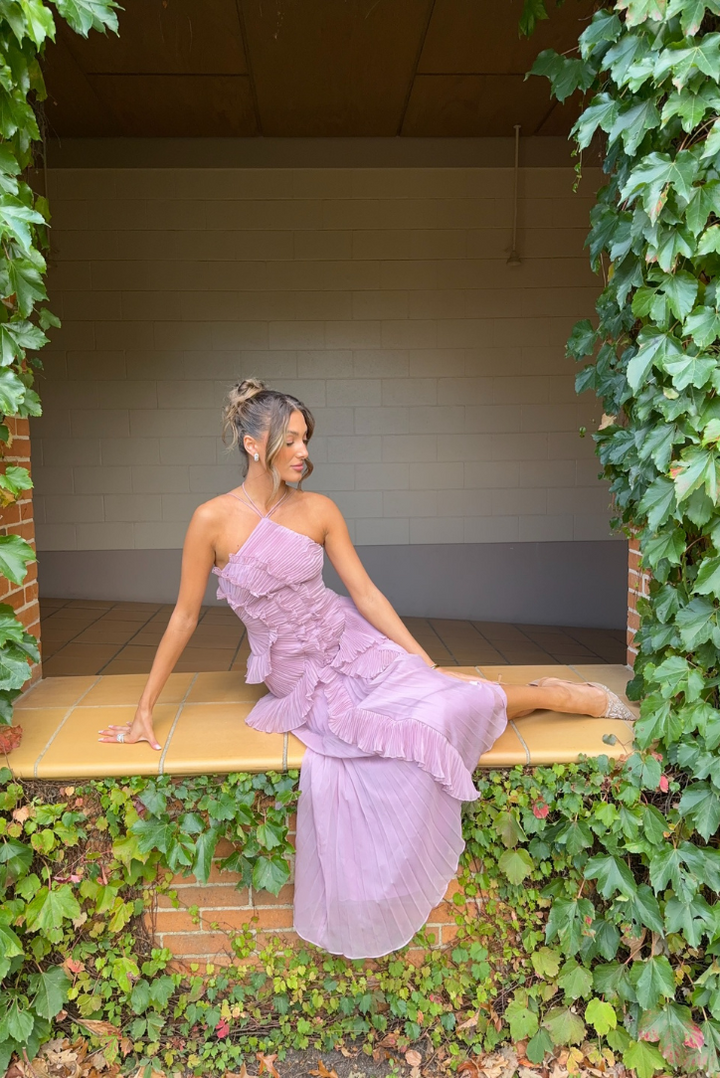 Elowen – Rochie Maxi de Damă Elegantă cu Volane