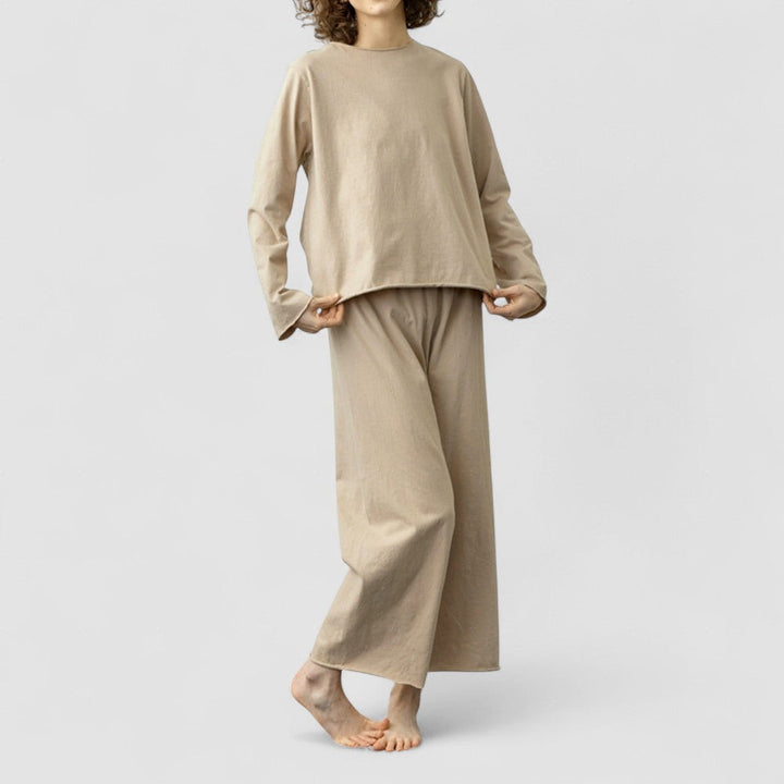 Pijamale în stil coreean, set de două piese