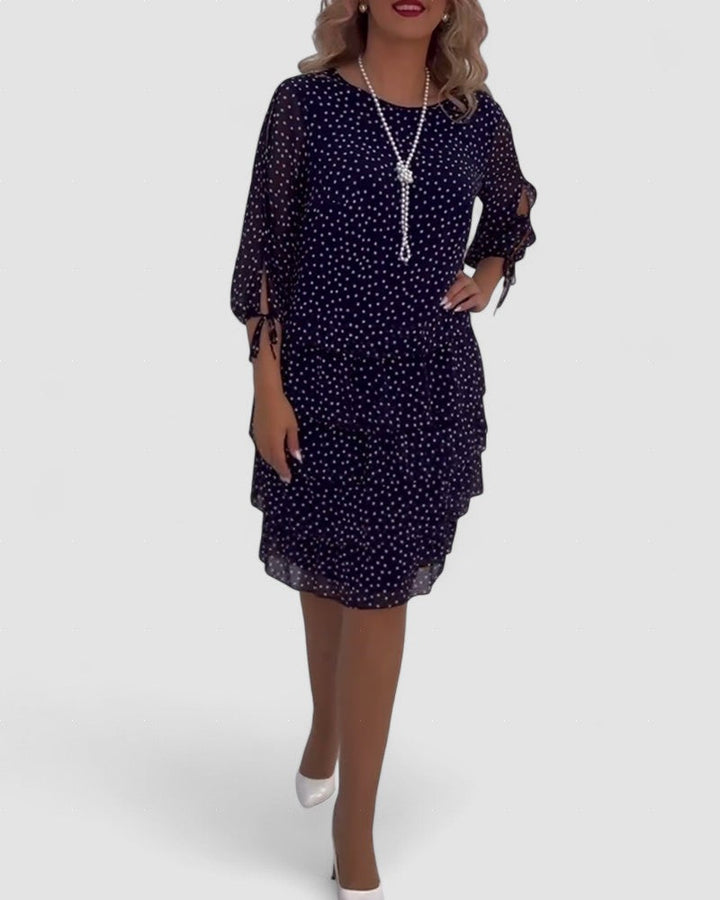 Julie | Rochie Elegantă cu Puncte