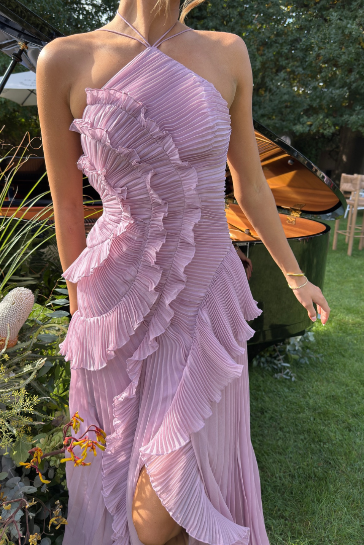 Elowen – Rochie Maxi de Damă Elegantă cu Volane