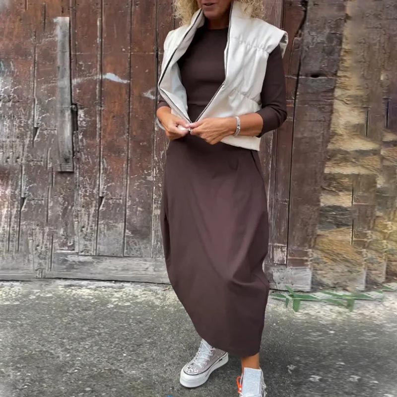 Annette – Rochie Damă Elegantă cu Buzunare și Croi Avantajos