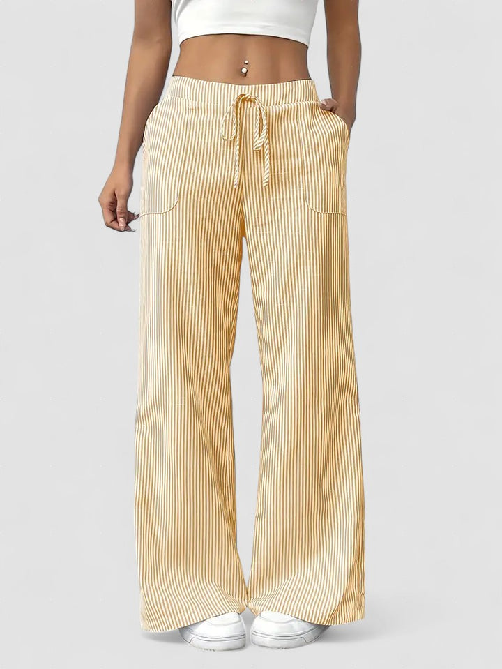 Alina | Pantaloni Casual Eleganți cu Șnur