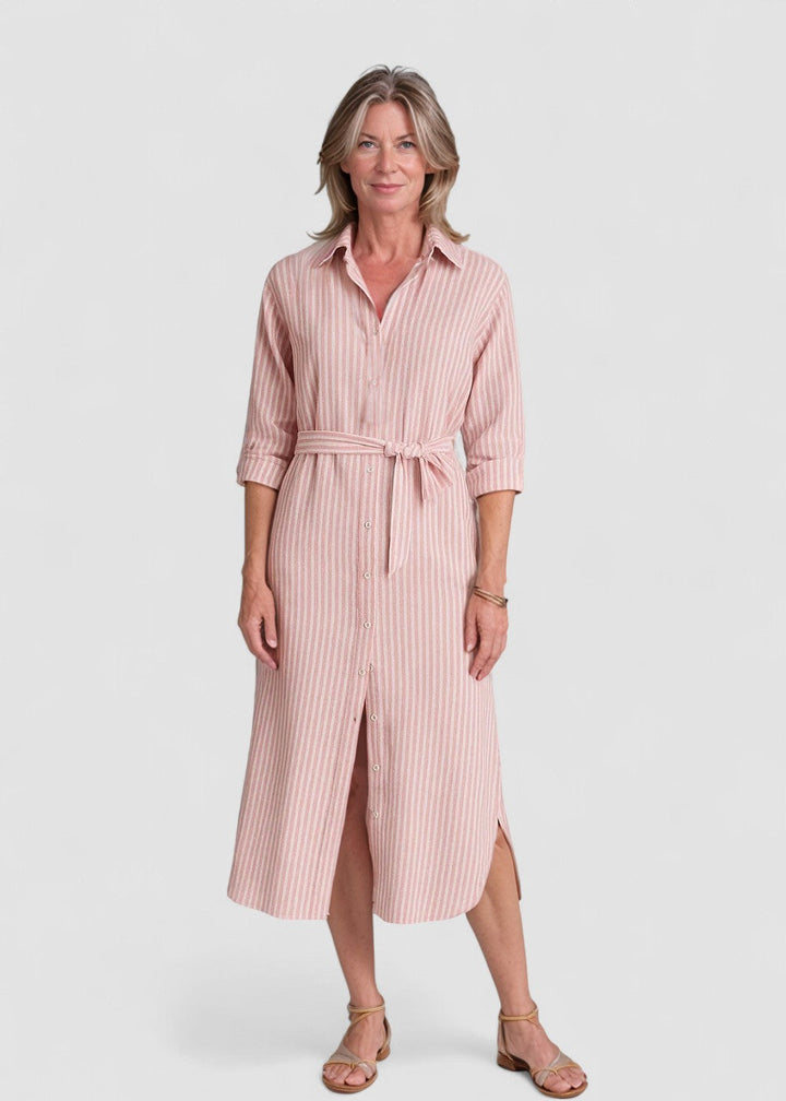 Della™ | Rochie cămașă cu dungi