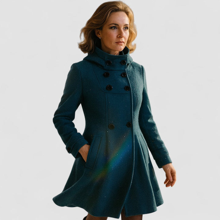 Claire – Palton Elegant de Damă cu Croi Lejer din Bumbac și Poliester