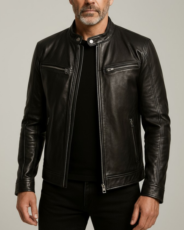 Marc - Jacheta elegantă și versatilă din piele pentru bărbați