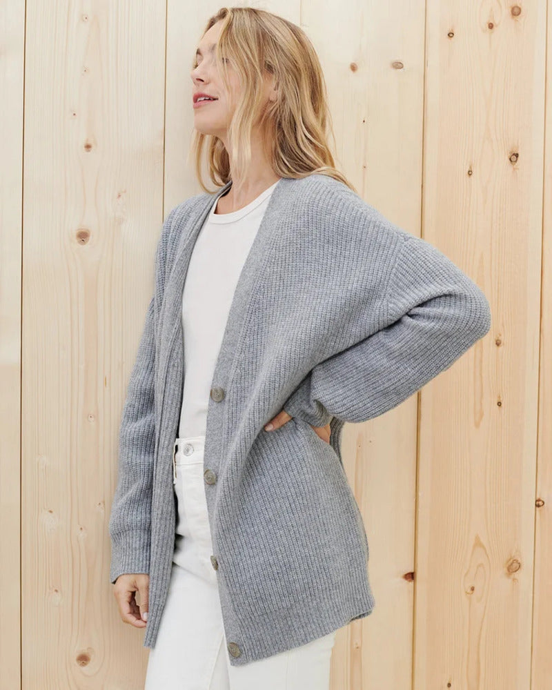 Marian – Cardigan de Damă Cocoon din Tricot Pufos