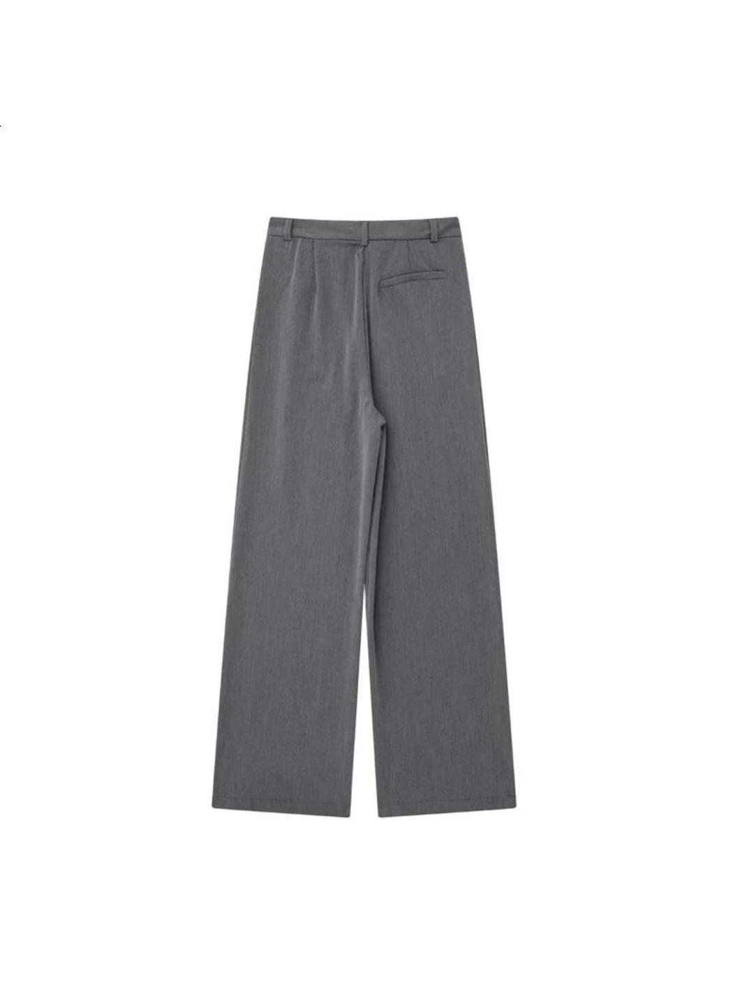 Pantaloni Casual Eleganți, Croi Relaxat, Talie Înaltă cu Croi Drept