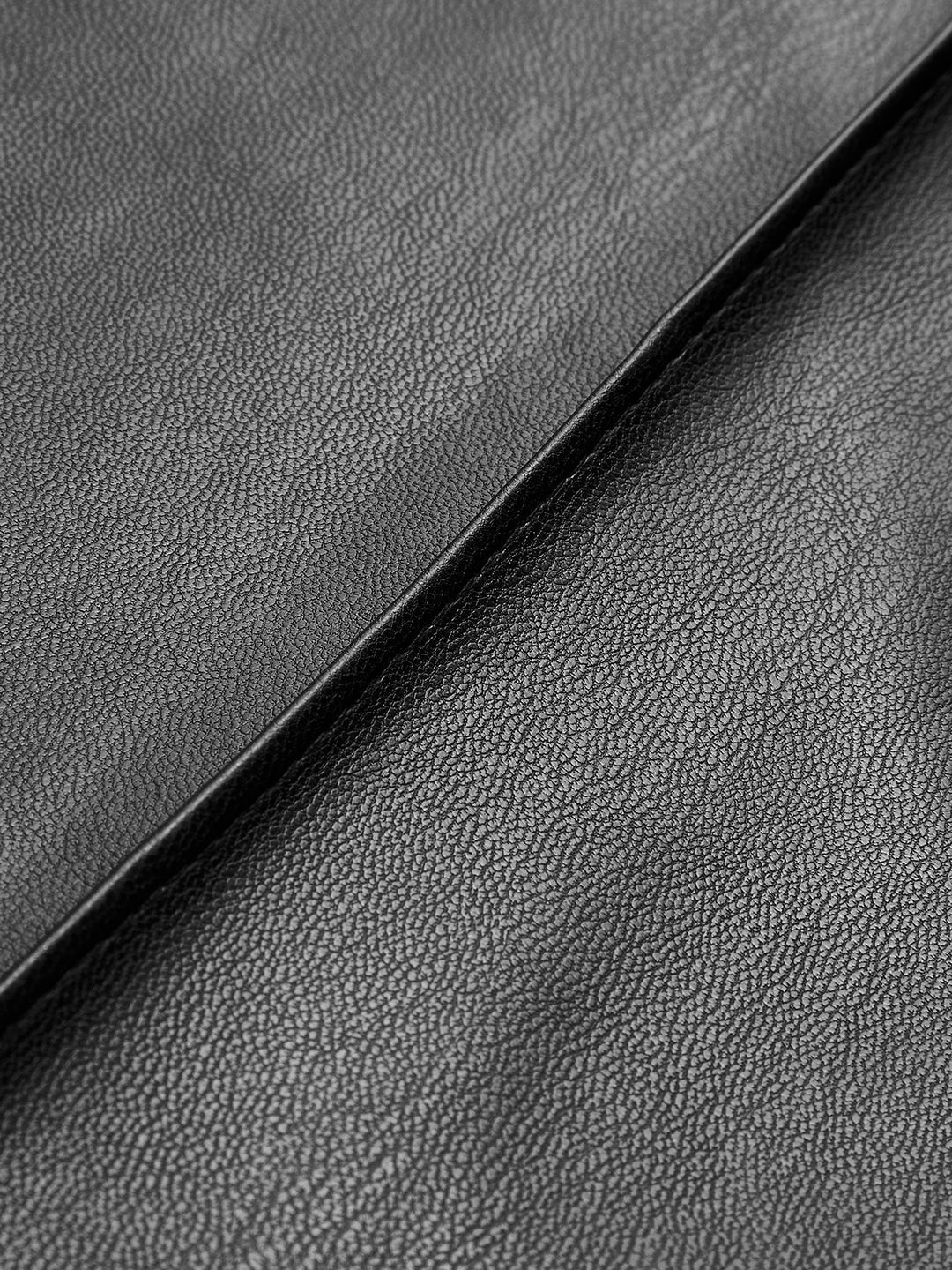 Pantaloni Eleganți din Eco-Piele cu Talie Înaltă