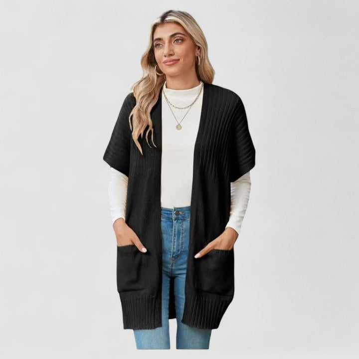 Cristina | Cardigan tricotat ușor cu deschidere frontală
