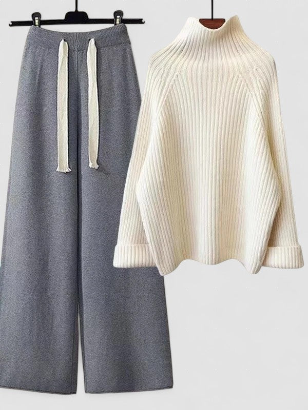 CHERYL - SET DE ÎMBRĂCĂMINTE TRICOTAT PENTRU TOAMNĂ IARNĂ