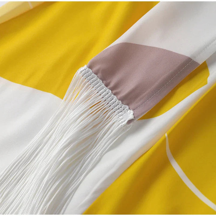 Talia – Rochie de Damă Satinată Elegantă cu Volane Asimetrice