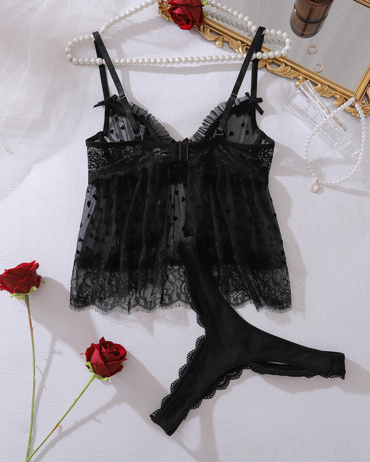 Rosa™ | Set Top din Mesh Sensual & Slip