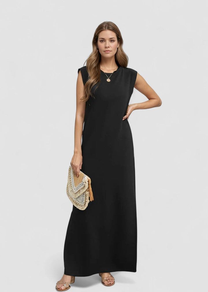 Therese™ | Rochie maxi fără mâneci în stil minimalist