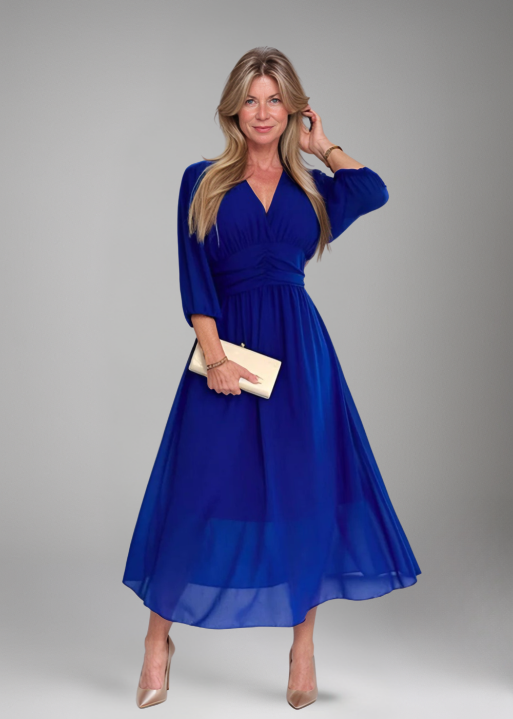 Mathilda – Rochie de Damă Ușoară din Chiffon Mătăsos Elegantă