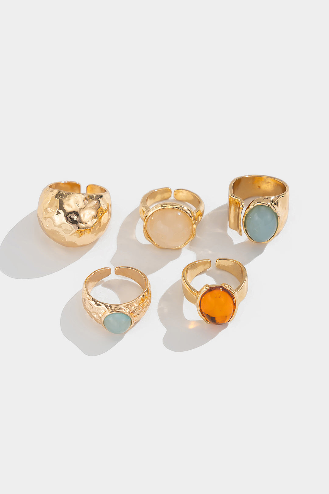 Eliza – Set de inele cu detalii colorate