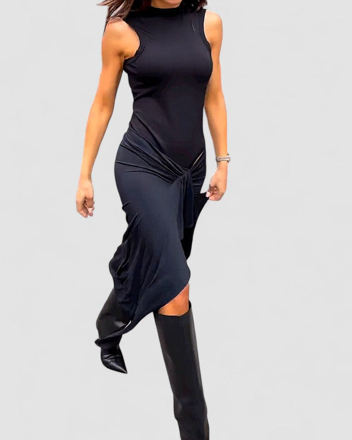 Ana – Rochie de Damă Lungă Fără Mâneci Elegantă