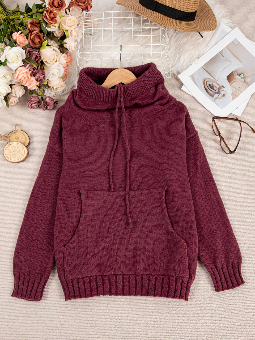 ZELINA | Pulover cu Mâneci Lungi și Buzunar