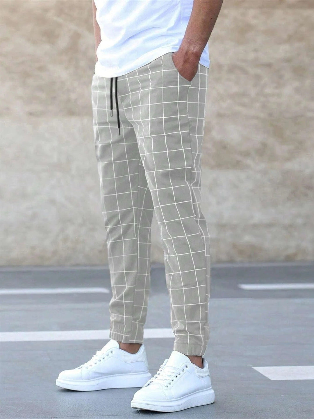 Shane | Pantaloni Jogger Eleganți cu Carouri