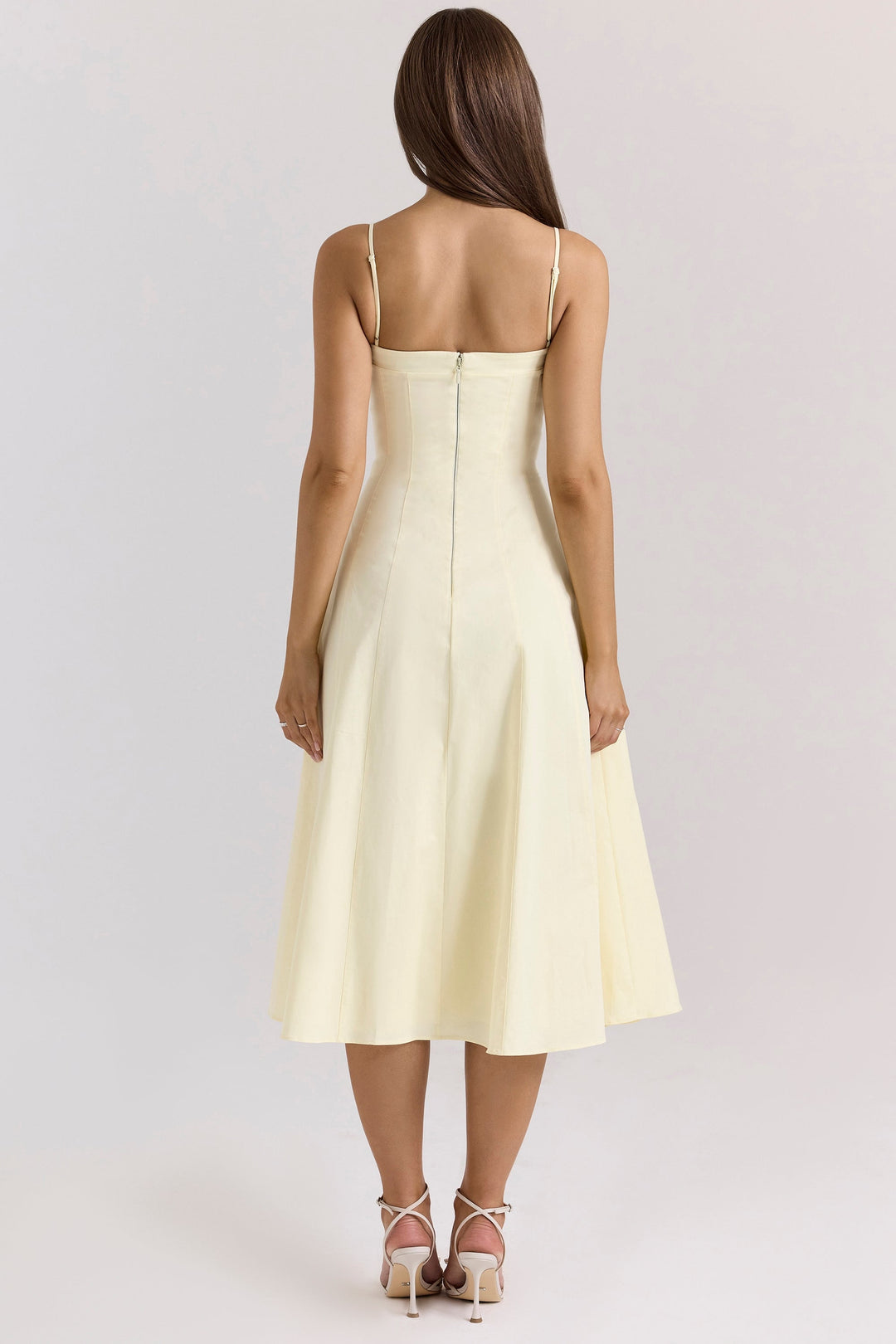 Dolly – Rochie de Damă Midi A-Line din Bumbac Elegantă