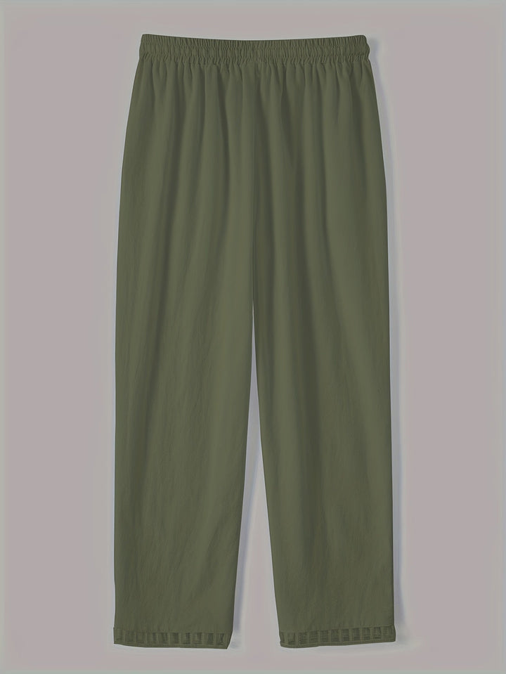 Wren – Pantaloni Croiți Relaxați cu Detalii Contrastante