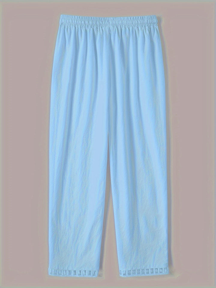 Wren – Pantaloni Croiți Relaxați cu Detalii Contrastante