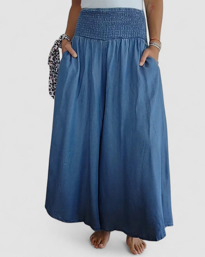 EMILIA – PANTALONI LARGI CONFORTABILI