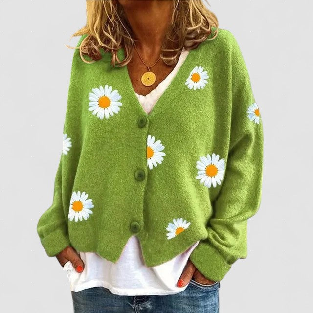 ANNELINA | Cardigan Floral Casual Elegant
