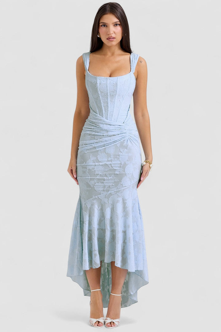 Carisia – Rochie de Damă Maxi Elegantă cu Dantelă