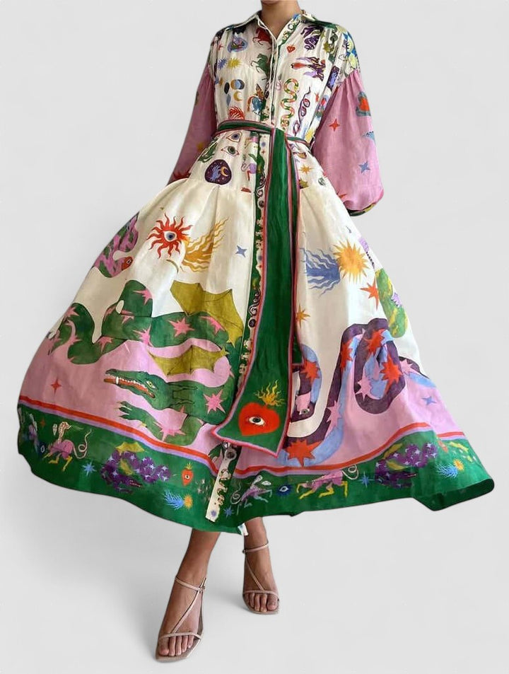 Dorthe – Rochie de Damă Elegantă Maxi Italiană