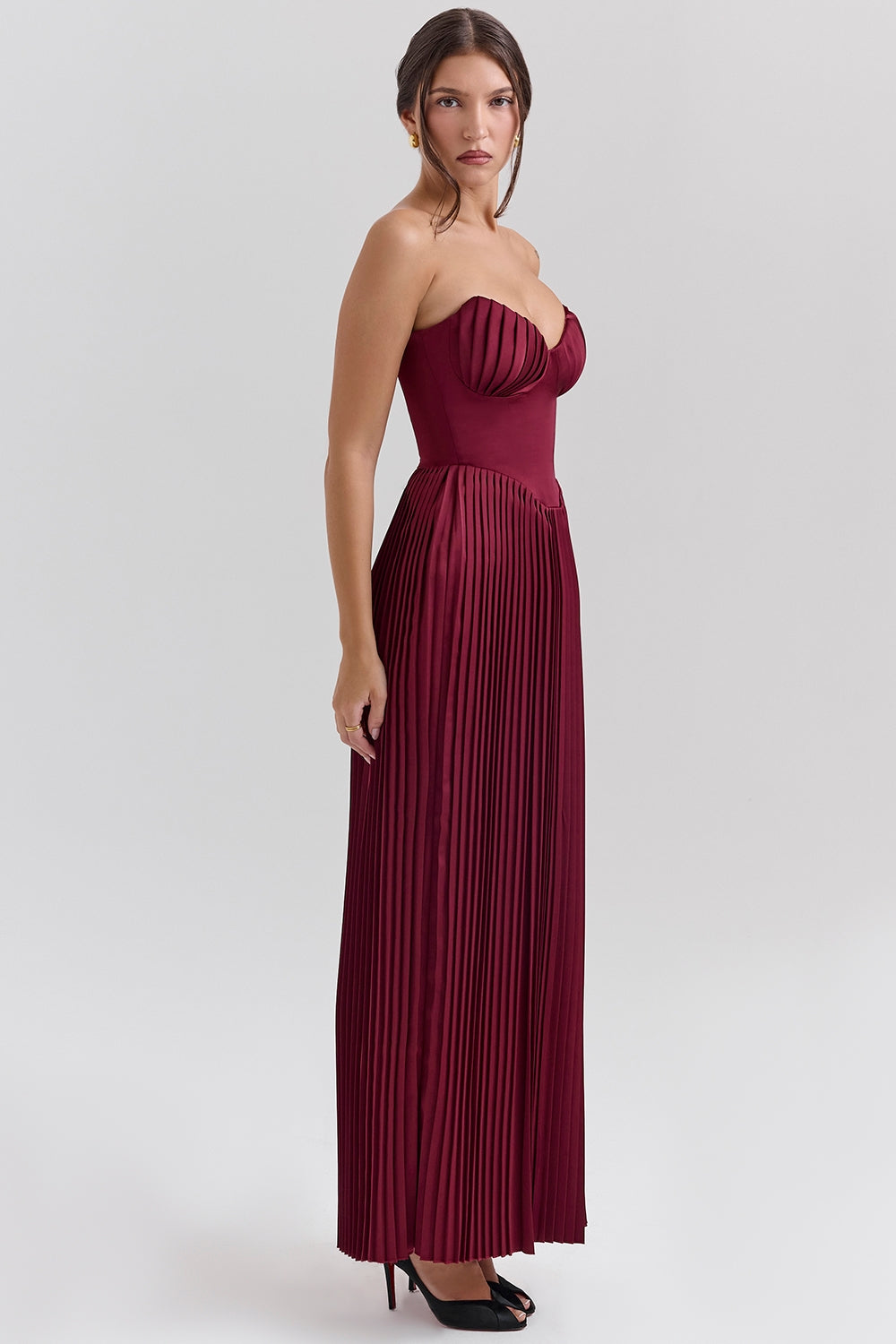 Orielle – Rochie de Damă Maxi Elegantă Drape Bloom